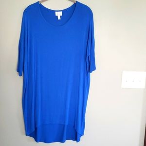 LuLaRoe Blue Irma Tunic